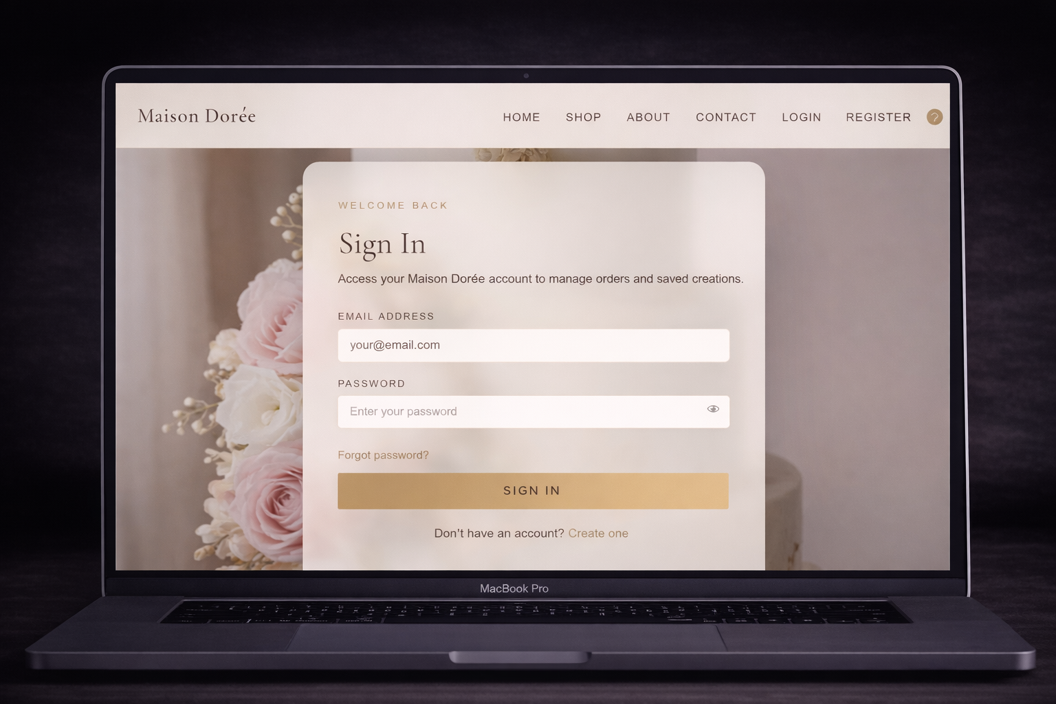 Maison Dorée checkout or order management view